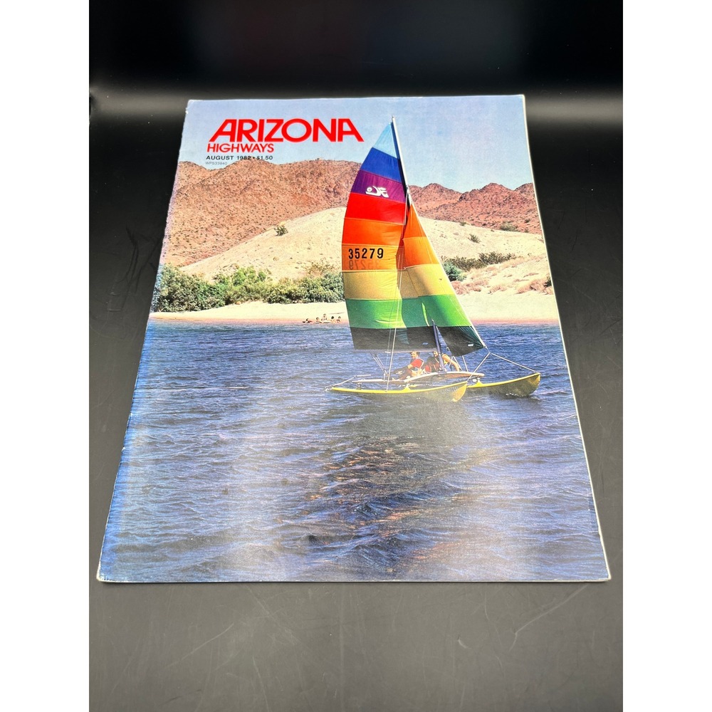 Vtg Arizona Highways Magazine August 1982 Issue Sailboat Desert Southwest